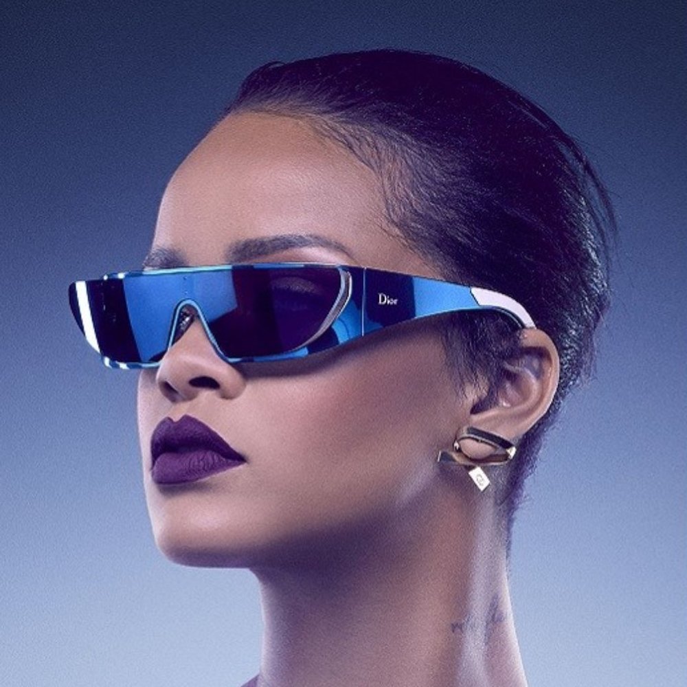 Rhianna X Dior sunglasses (White & Silver)